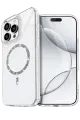 Newface Apple iPhone 16 Pro Live Diamond Magsafe Kapak - Şeffaf