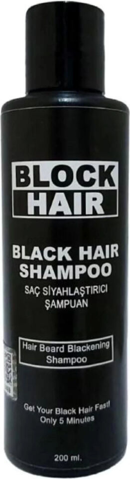 Block Hair Saç Koyulaştırıcı Siyahlaştırıcı Bakım Şampuanı 200ML