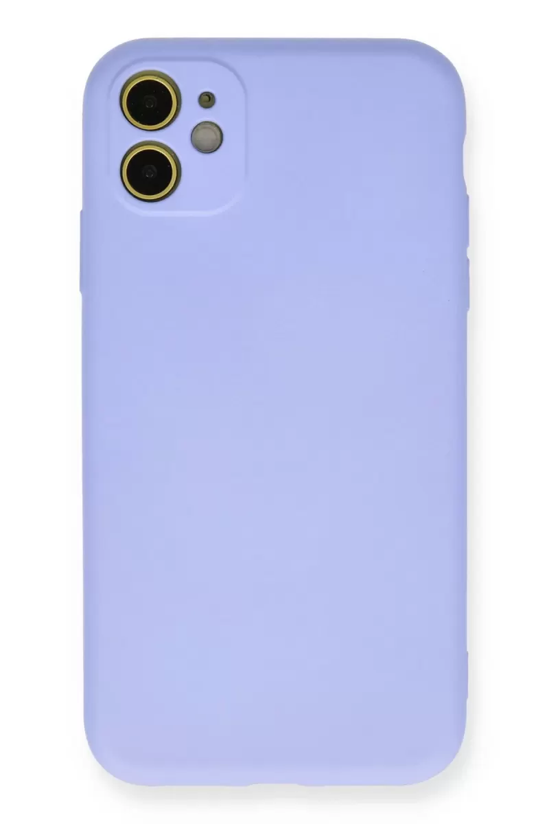 Newface Apple iPhone 11 Kılıf Nano içi Kadife Silikon - Lila