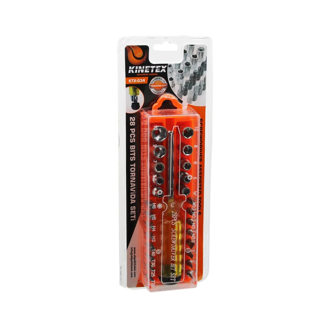 28 Pcs - Çıkar Tak Tornavida Bits Seti