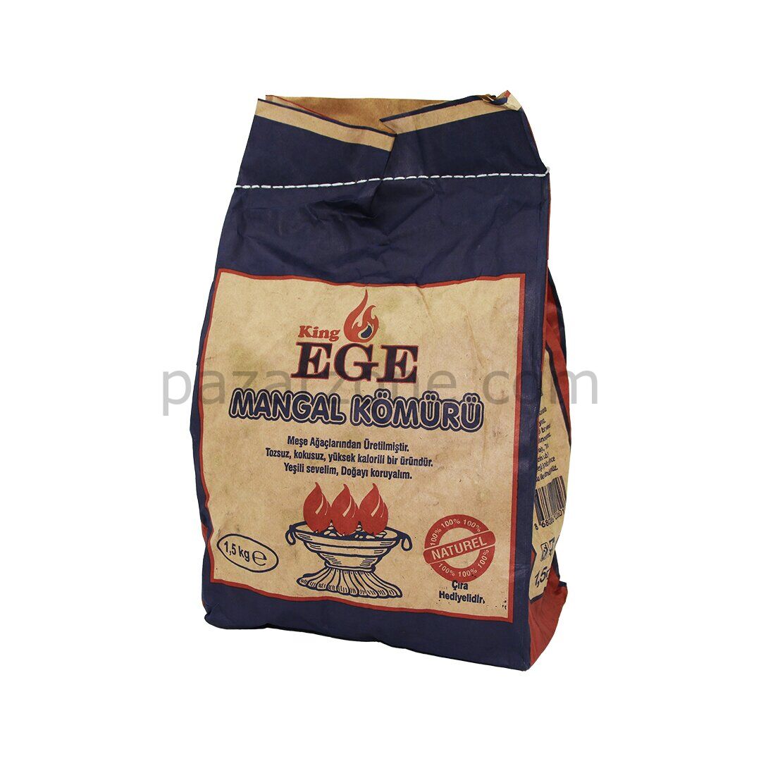 1.5 kg Mangal Kömürü - Çıra Hediyeli - Meşe Kömürü