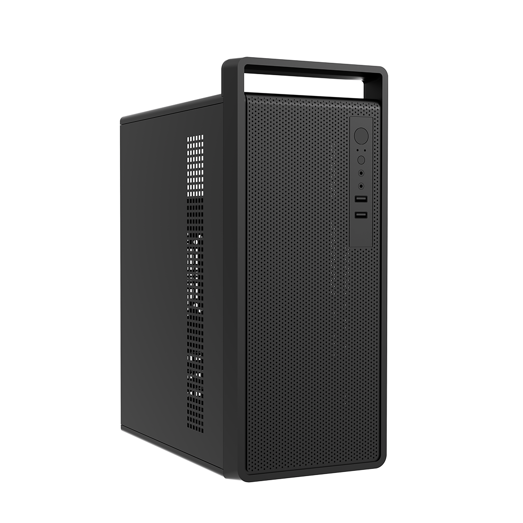 FRISBY FC-2740B, 1x80mm Fan, Siyah, 300W, USB 2.0, mATX, Mini Tower, Kulplu Kurumsal KASA