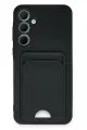 Newface Samsung Galaxy A35 5G Kılıf Kelvin Kartvizitli Silikon - Siyah
