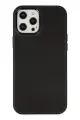 Newface Apple iPhone 12 Pro Max Kılıf Asya Deri Silikon - Siyah