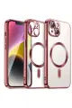 Newface Apple iPhone 15 Kılıf Kross Magneticsafe Kapak - Kırmızı