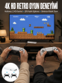 3D Çift Oyun Kollu 4K HD Ekran Nostaljik 20.000 Oyunlu Beyaz Game Box Yeni Nesil