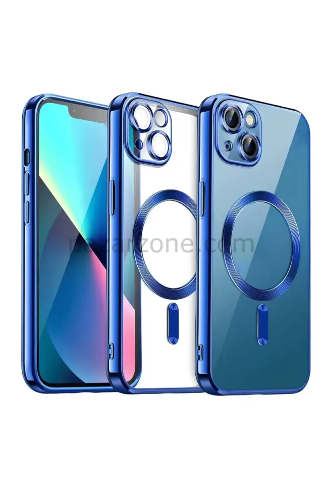 Newface Apple iPhone 15 Kılıf Kross Magneticsafe Kapak - Lacivert