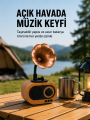 Taşınabilir Mini Retro Radyo Bluetooth Hoparlör USB SD AUX Destekli Yeni Nesil