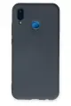 Newface Huawei P20 Lite Kılıf Nano içi Kadife Silikon - Gri