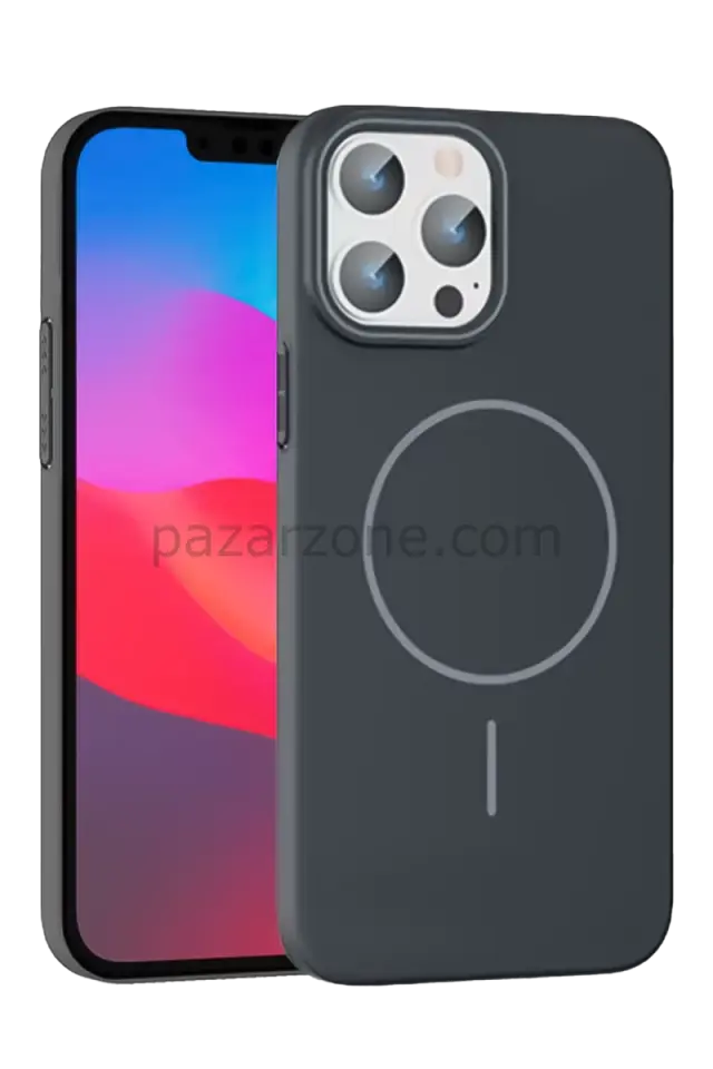 Joko Apple iPhone 15 Pro Max Broş Magsafe Kapak - Füme