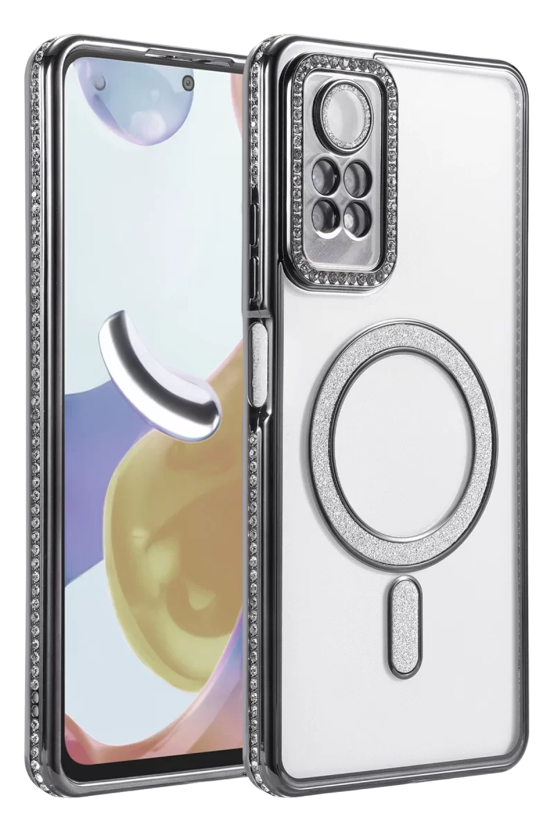 Newface Xiaomi Redmi Note 12 Pro 4G Joke Simli Magneticsafe Kılıf - Siyah