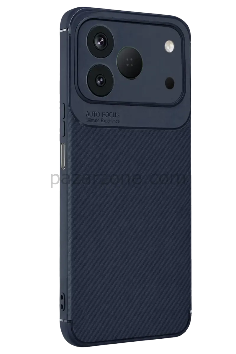 Newface Tecno Spark 50 4G Auto Focus Karbon Kapak - Lacivert