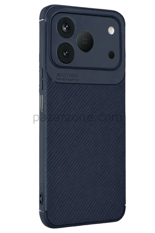 Newface Tecno Spark 50 4G Auto Focus Karbon Kapak - Lacivert