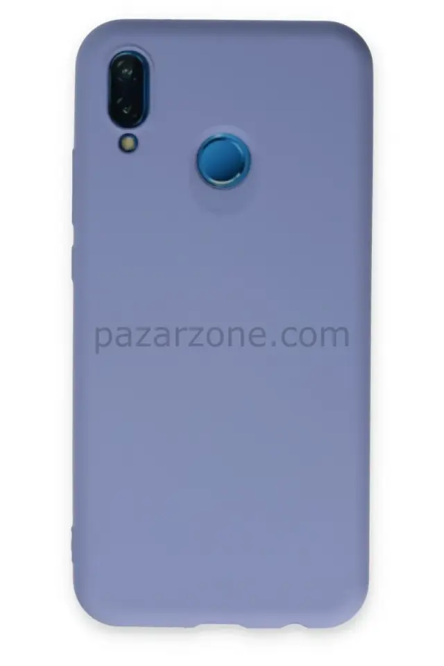 Newface Huawei P20 Lite Kılıf Nano içi Kadife Silikon - Lila