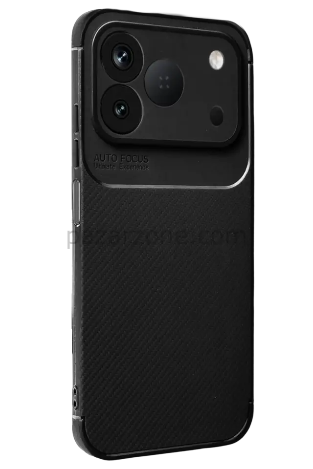 Newface Tecno Spark 50 4G Auto Focus Karbon Kapak - Siyah