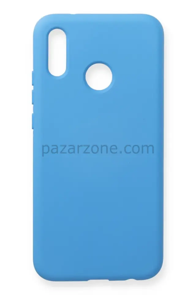 Newface Huawei P20 Lite Kılıf Nano içi Kadife Silikon - Mavi