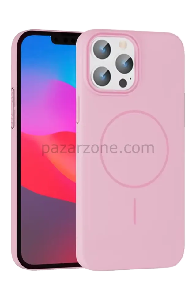 Joko Apple iPhone 15 Pro Max Broş Magsafe Kapak - Pembe