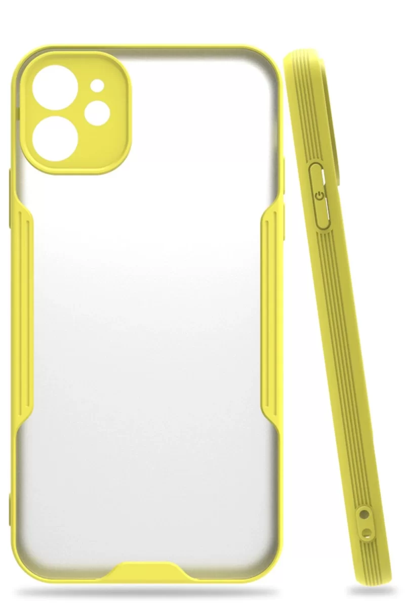 Newface Apple iPhone 11 Kılıf Platin Silikon - Sarı