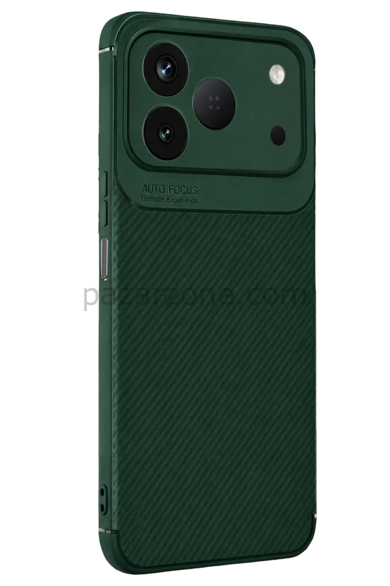 Newface Tecno Spark 50 4G Auto Focus Karbon Kapak - Yeşil