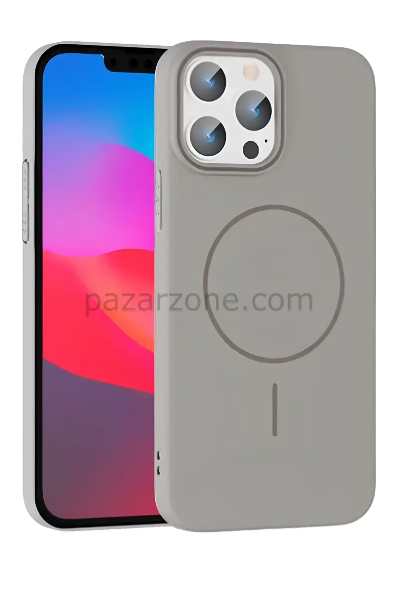 Joko Apple iPhone 15 Pro Max Broş Magsafe Kapak - Titan Gri
