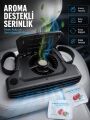 USB Şarjlı Araç Boyun Soğutucu Fan 5 Kademeli Sessiz Çalışan Turbo Fan