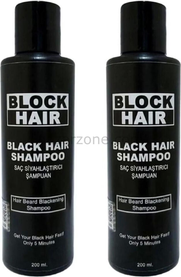 Saçları Siyahlaştıran Block Hair Şampuan 200ML x 2 Adet