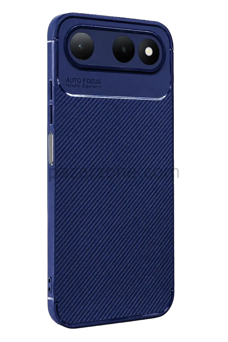 Newface Tecno Spark 50 5G Auto Focus Karbon Kapak - Lacivert
