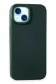 Newface Apple iPhone 15 Kılıf Nano içi Kadife Silikon - Koyu Yeşil