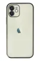 Newface Apple iPhone 11 Kılıf Razer Lensli Silikon - Siyah