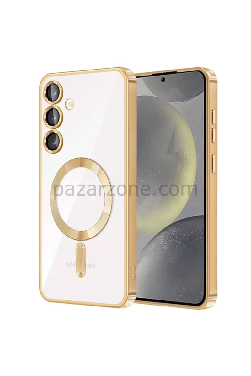 Newface Samsung Galaxy S23 Plus Kılıf Kross Magneticsafe Kapak - Gold