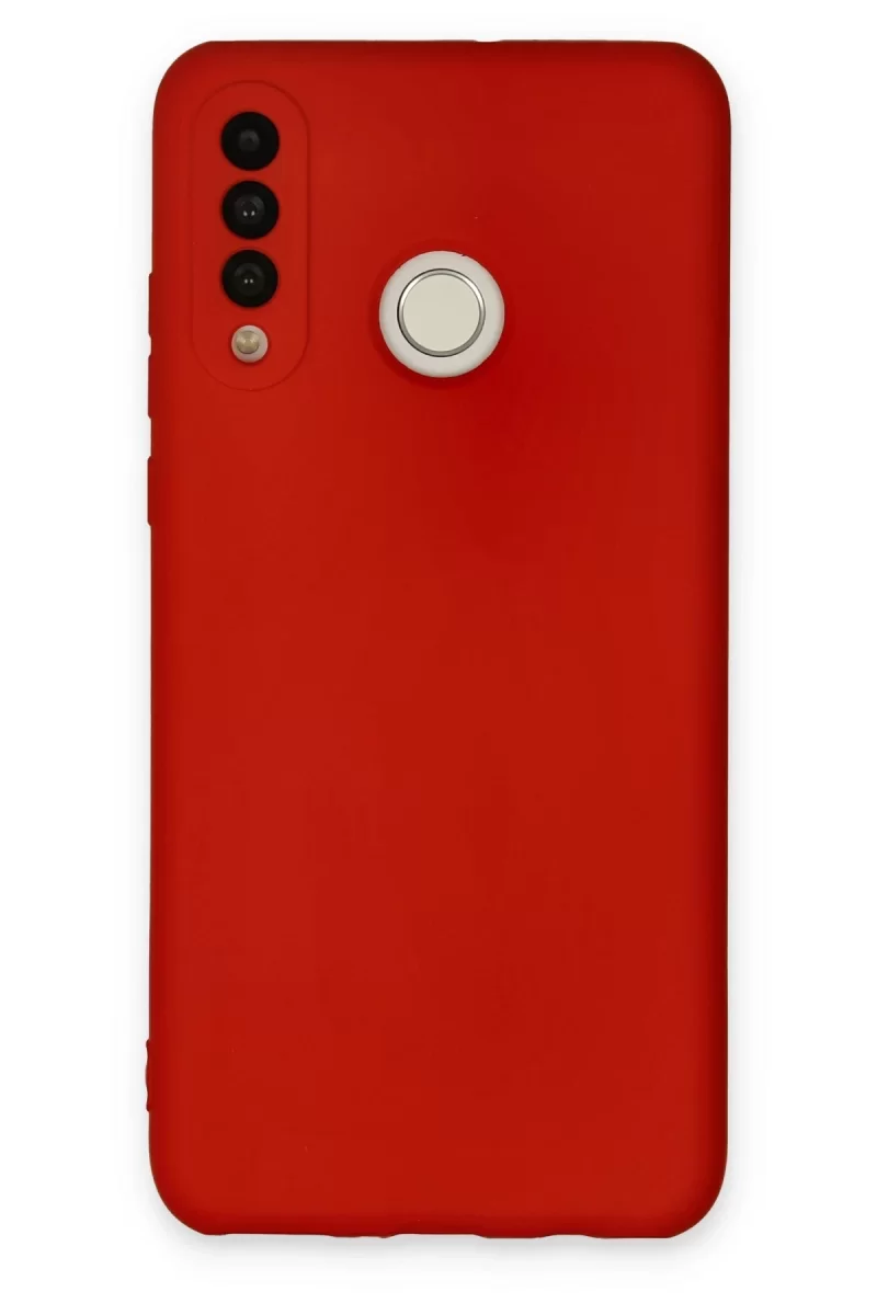 Newface Huawei P30 Lite Kılıf Nano içi Kadife Silikon - Kırmızı