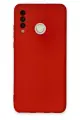 Newface Huawei P30 Lite Kılıf Nano içi Kadife Silikon - Kırmızı