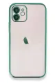 Newface Apple iPhone 11 Kılıf Razer Lensli Silikon - Yeşil