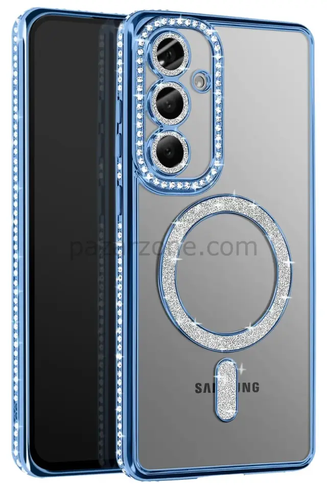 Newface Samsung Galaxy S26 Joke Simli Magneticsafe Kılıf - Mavi