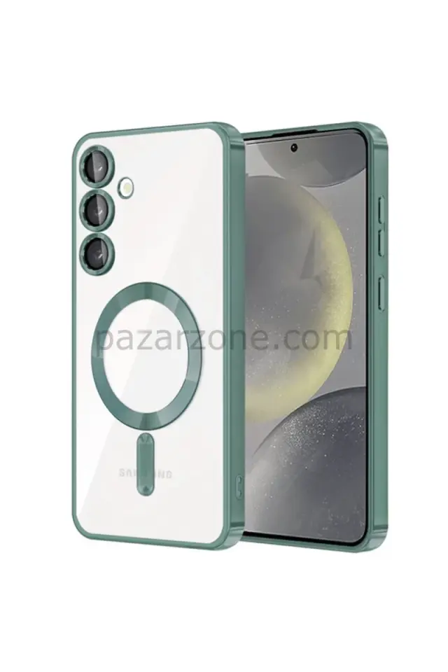 Newface Samsung Galaxy S23 Plus Kılıf Kross Magneticsafe Kapak - Koyu Yeşil