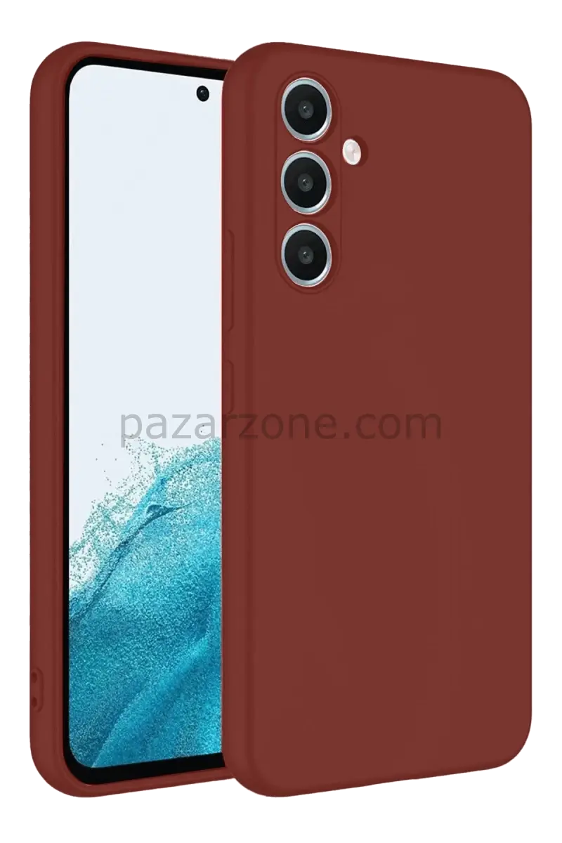 Newface Samsung Galaxy A16 5G Kılıf First Silikon - Bordo
