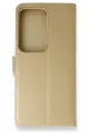Newface Samsung Galaxy S20 Ultra Trend S Plus Kapaklı Kılıf - Gold