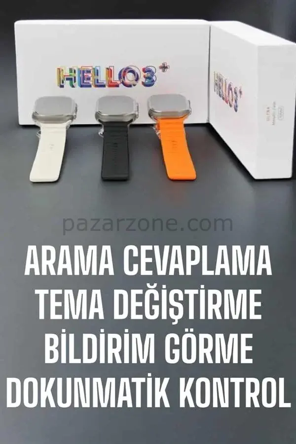 Akıllı Saat Yeni Nesil Sesli Asistan Uyku ve Sağlık Takibi Adımsayar