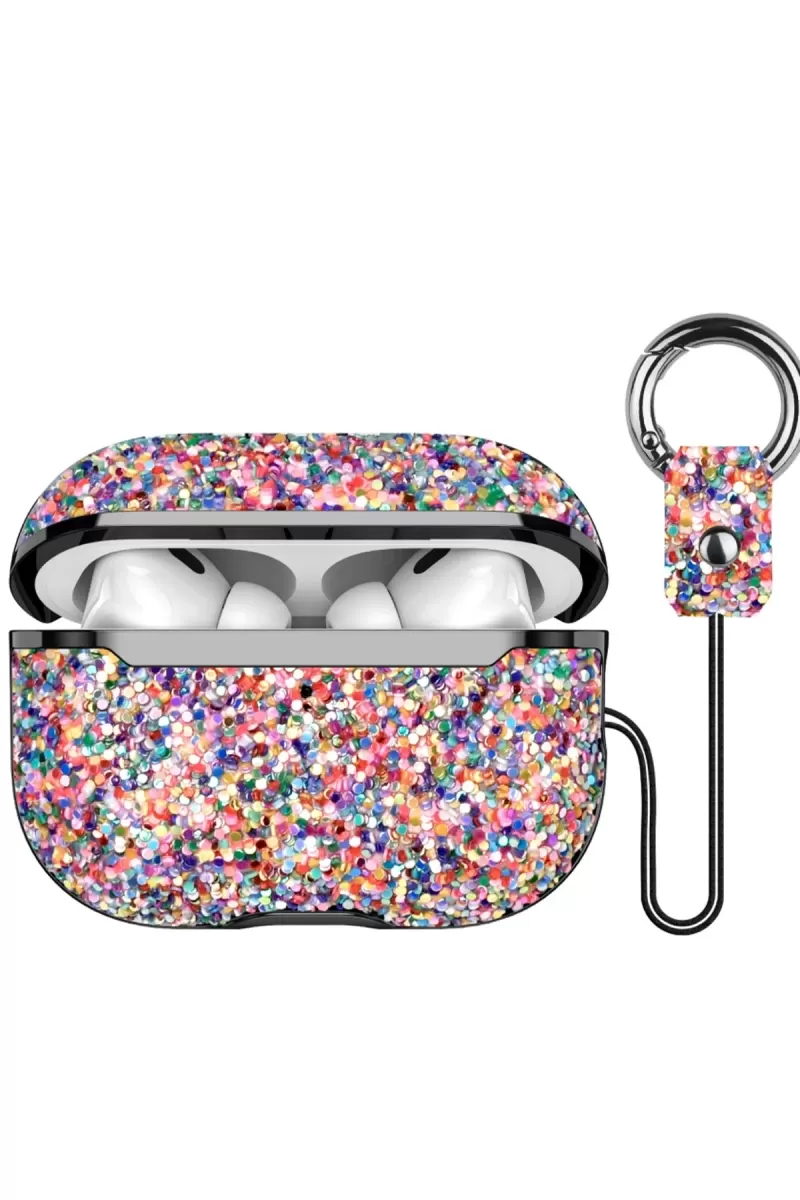 Onegif Apple Airpods 3 (3.nesil) Bright Simli Airpods Kapak - Gold