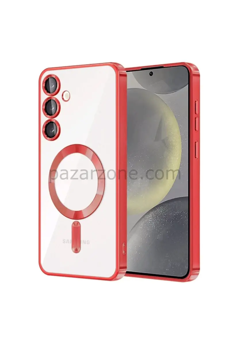 Newface Samsung Galaxy S23 Plus Kılıf Kross Magneticsafe Kapak - Kırmızı