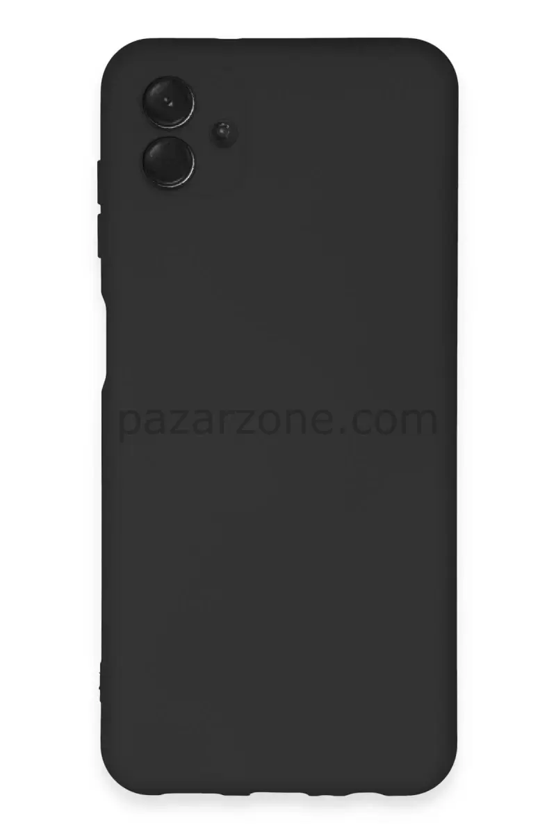 Newface Samsung Galaxy A04E Kılıf Nano içi Kadife Silikon - Siyah