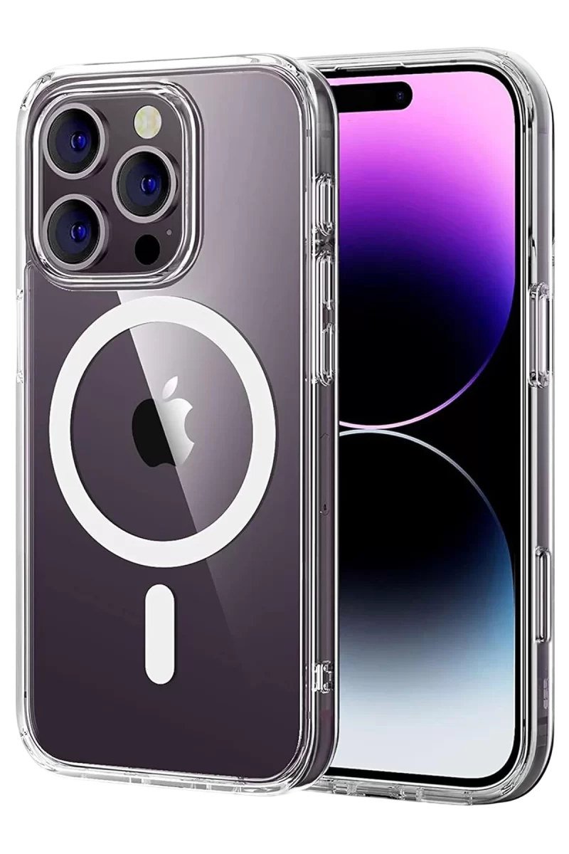 Newface Apple iPhone 16 Pro Max Combo Sert Şeffaf Magsafe Kapak - Şeffaf