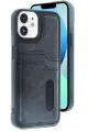 Newface Apple iPhone 11 Kılıf Sara Kartvizitli Deri Kılıf - Siyah
