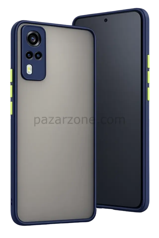 Newface Vivo Y53S Kılıf Montreal Silikon Kapak - Lacivert