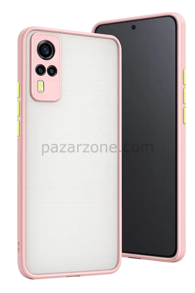 Newface Vivo Y53S Kılıf Montreal Silikon Kapak - Pembe