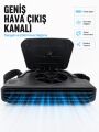 5 Kademeli Araç İçi Boyun Serinletme Fanı Güçlü Turbo Hava Akışlı USB Şarjlı