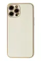 Newface Apple iPhone 12 Pro Max Kılıf Coco Karbon Silikon - Beyaz