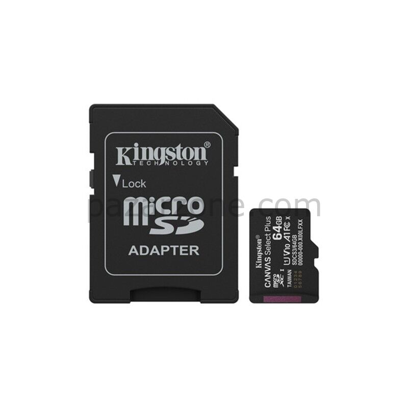 64 GB KINGSTON CANVAS SELECT PLUS MICRO SD CARD CL10 SDCS3/64GB