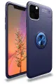 Newface Apple iPhone 11 Pro Kılıf Range Yüzüklü Silikon - Mavi