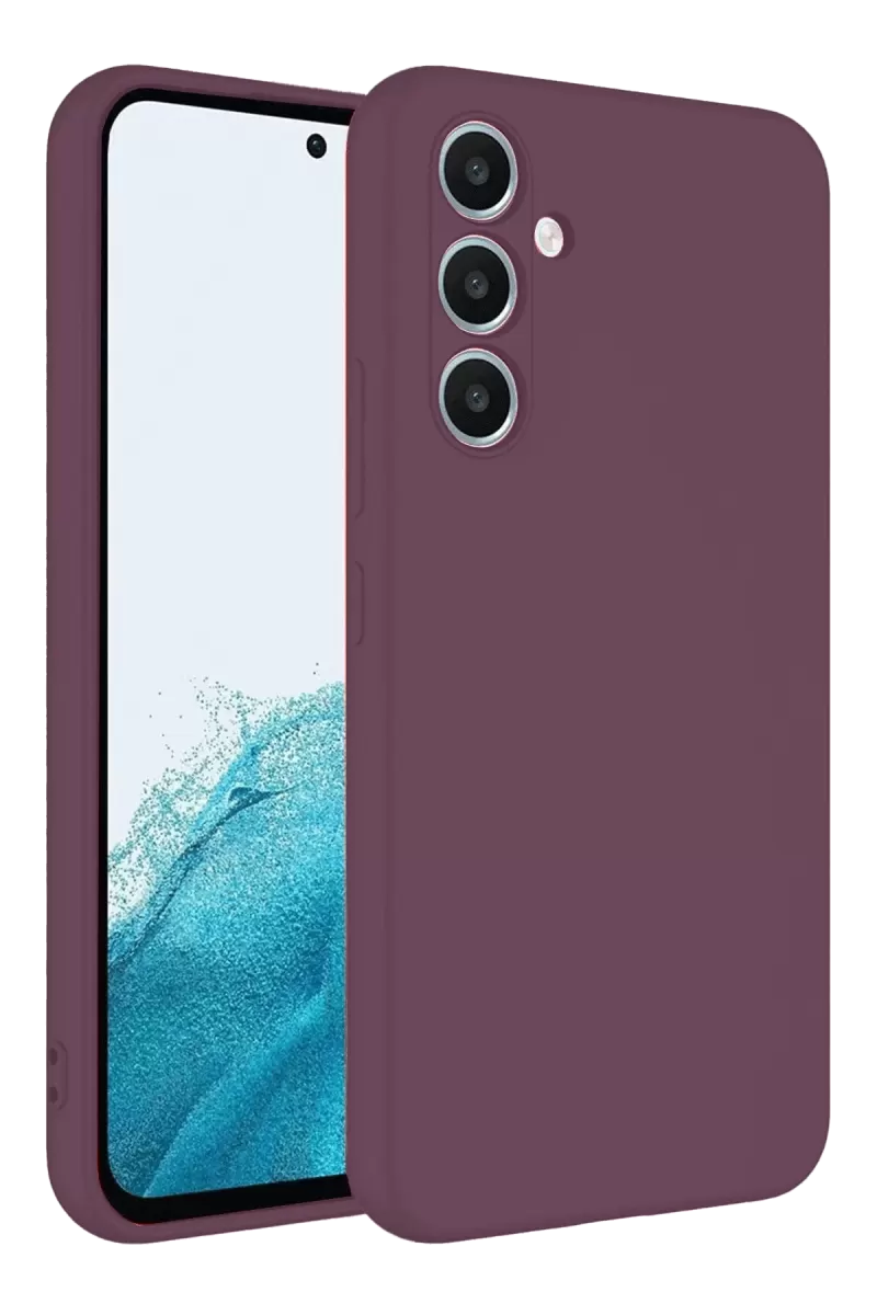 Newface Samsung Galaxy A16 5G Kılıf First Silikon - Mürdüm
